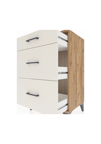 Hyperion Komodin 3 Çekmeceli 60x44x96 Çam-aytaşı Çam