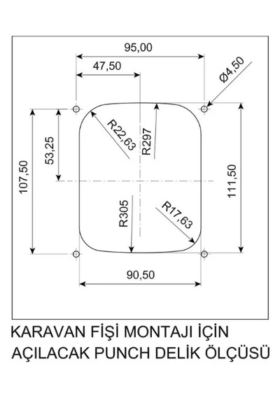 Bemis Karavan, Seyyar Cihaz Ve Pano Kapaklı Fiş 16a 3p 220v Ip44 Siyah Bkt-0500-3010