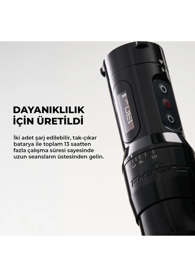 Fk Irons One Adjust Gun Metal Ayarlanabilir Stroke 2.0-5.0mm Kablosuz Dövme Makinesi - Gümüş