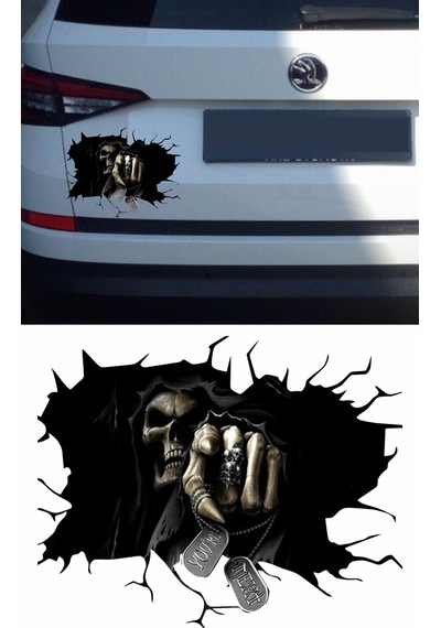 Kurukafa Korku You Sticker - Araba Oto Motosiklet Sticker - 00044 30x24 Cm