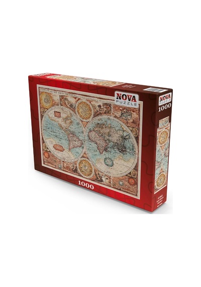 Nova Puzzle 1000 Parça 1626 Eski Dünya Haritası - Andrey Burmakin