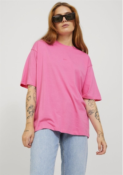 Jack & Jones Kadın Minimal Jjxx Logolu Kısa Kollu Tişört - Andrea 12205777 Carmine Rose Beyaz