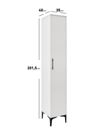 Plain Metal Ayak Metal Kulp Pla1200 Ayakkabılık Mutfak Dolabı Banyo Dolabı Balkon Dolabı Kiler Dolabı Çok Amaçlı Dolap Beyaz
