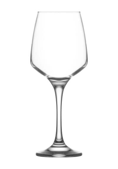 Lav Lal Cam Goblet 6'lı 400 ml Ayaklı (Şarap Kadehi , Kokteyl Bardağı)