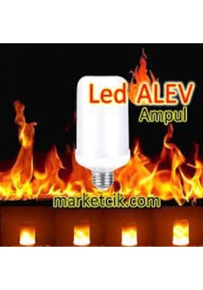 5w Alevli Led Ampul Alev Efekttli Lamba Duyu Restorant Kafe Villa