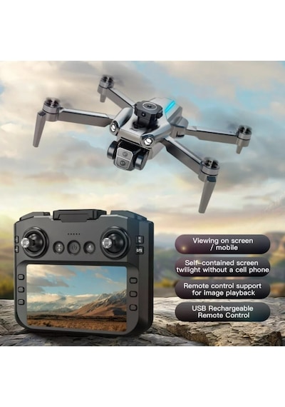 T7 Pro Drone 4k Çift Kameralı Gps Wifi Fpv 360 Engel Algılama Katlanabilir Drone-1598