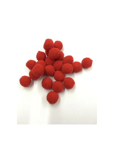 Ponpon Mini Boy 50 Adet Kırmızı