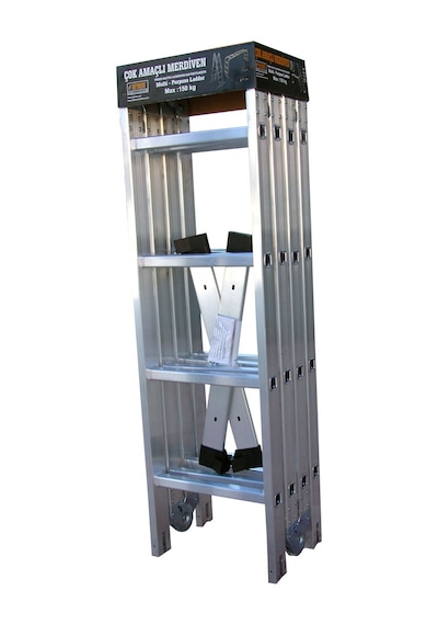 Beykon BY-104 16 Basamaklı 4.70 M Katlanır Çok Amaçlı Akrobat Merdiven