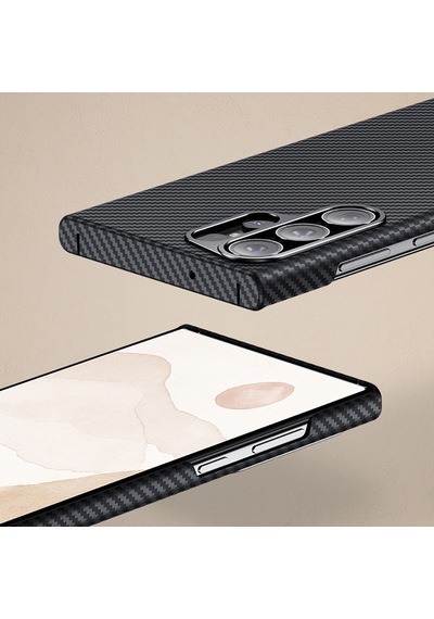 Galaxy S23 Plus Uyumlu Kılıf Benks Magsafe Şarj Özellikli Magnetik Armorair 600d Kevlar Fiber Siyah