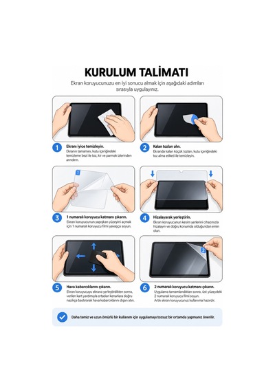 İpad 11.nesil A16 11 İnç/10.nesil 10.9 İnç Uyumlu Nano 9h Şeffaf Kırılmaz Ekran Koruyucu Beyaz