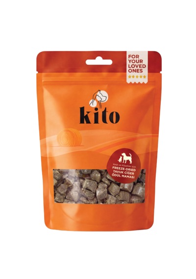 Kito Freeze Dried Tavuk Ciğer Ödül Maması 30 Gr Kediler Ve Köpekler İçin