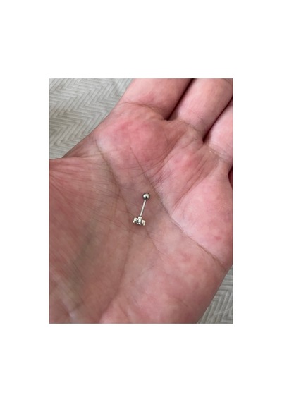 Çelik Piercing Gümüş