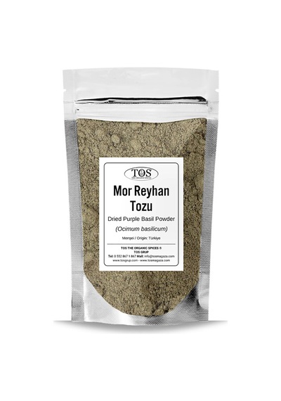 Tos The Organic Spices Mor Reyhan Tozu 100 G Ocimum Basilicum