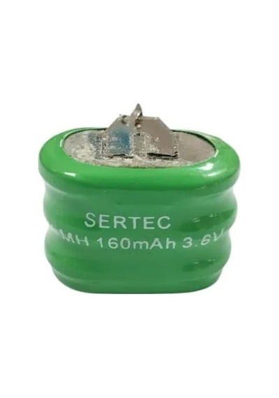 Sertec - 3. 6v 3s1p 160 Mah 2 Pin Nı-mh Buton Pil