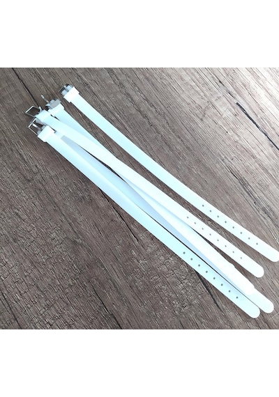 5 Li Silikon Ayarlanabilir 08 Mm Charm Takılabilen Bileklik Beyaz Çok Renkli