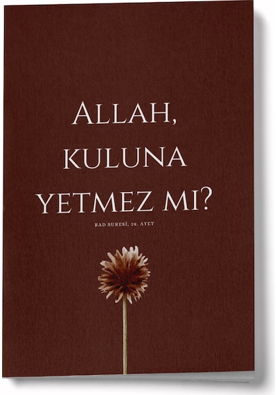 Allah Kuluna Yetmez Mi Mini Defter Çok Renkli