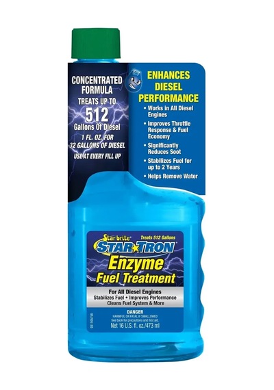 Starbrite - Star Tron Enzim Katkılı Dizel Mazot Yakıt Katkısı 473 Ml : Dizel Motorunuz İçin Enzim Gücüyle Maksimum Performans, Yosun Ve Su Karşısında Kesin Savunma