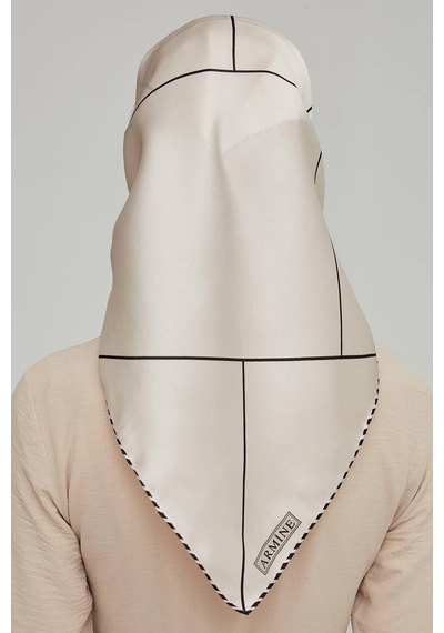 Armine Dj Saf İpek Eşarp 8655d T Nostalji Twill -06 Krem