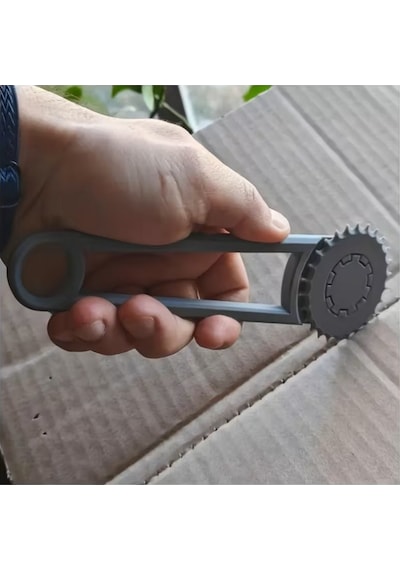 Karton Kutu Delme Alet Seti, Dayanıklı Plastik, Kargo Hazırlama, Atölye, Hobi İşleri-6 Parça