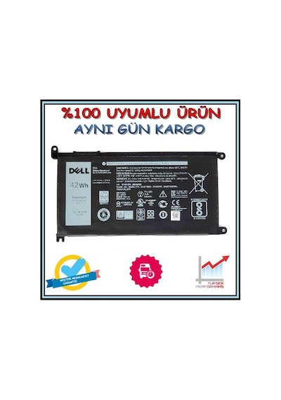 Dell Uyumlu İnspiron 7378 Batarya Pil N11.1006
