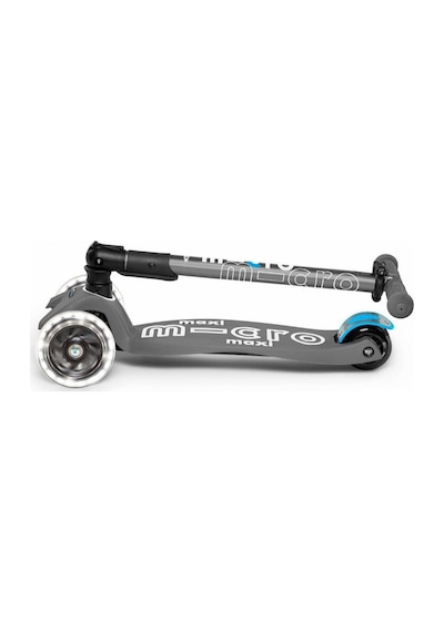 Micro Maxi Deluxe Katlanabilir Volcano Grey Gri Işıklı Scooter MM