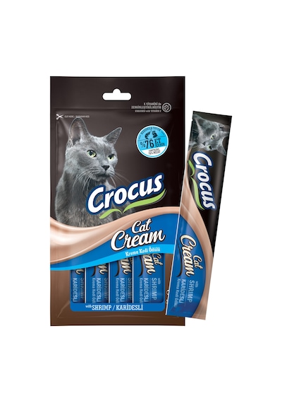 Crocus Karidesli Krema Kedi Ödülü 4x15gr