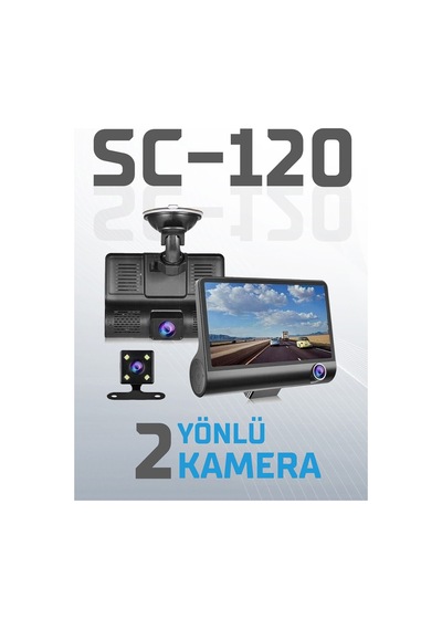 Kayıt Cihazı 3 Kameralı Araç İçi Kamera Sc-120