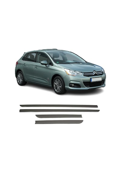 Agtuning Citroen C4 HB Krom Yan Kapı Çıtası 2010-2020 Paslanmaz Çelik