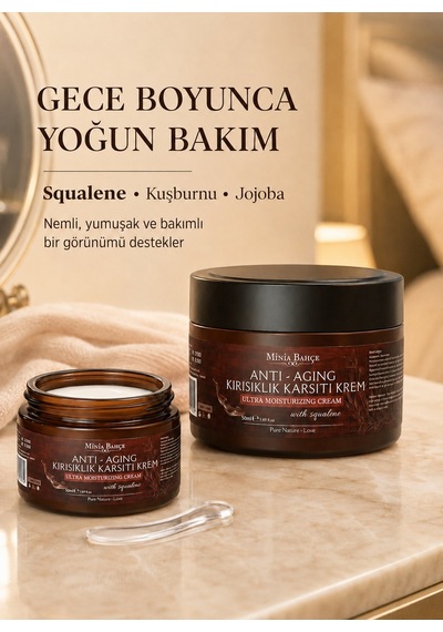 Minia Bahçe Squalene & Bitkisel Yağlar Yoğun Bakım Kremi 50 ML