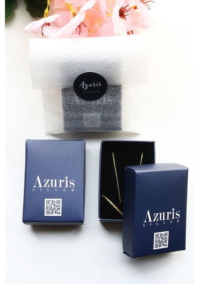 Azuris Silver 925k Gümüş Gurmet Zincir Plaka Harfi Harfli Kolye Ş Gümüş