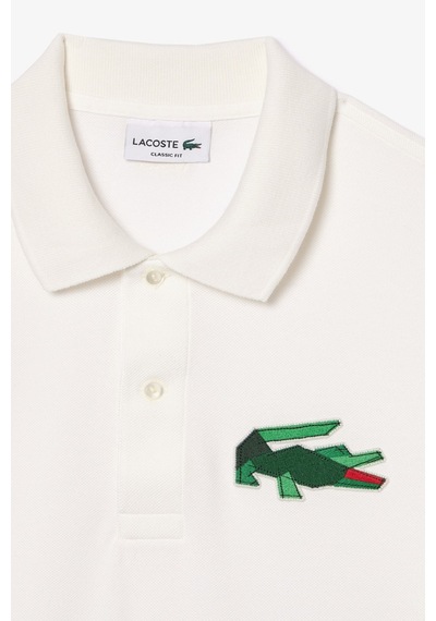 Lacoste Classic Fit Polo T-shirt Erkek Polo Yaka Tişört Beyaz