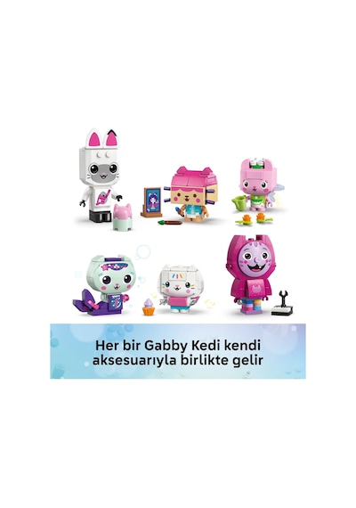 LEGO® Gabby’s Dollhouse Gabby’nin Parçalarla İnşa Edilen Kedi Arkadaşları 11215 - 6 Yaş ve Üzeri için Oyuncak Yapım Seti (324P)
