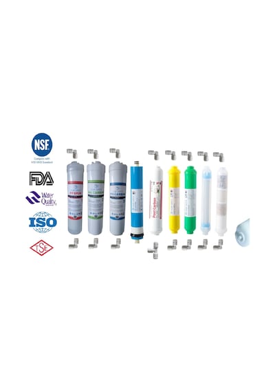 Aquafly 12" Inline 9 Filtre 12 Aşama Kapalı Su Arıtma Filtresi