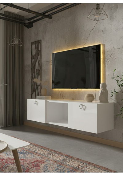 Resital Tv Ünitesi S1239-1 Beyaz Beyaz