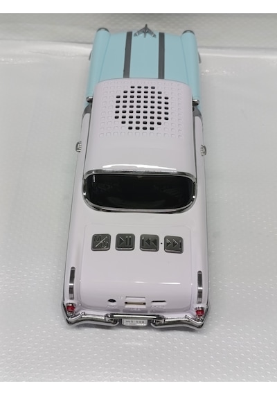 Klasik Model Taşınabilir Klasik Araba Kablosuz Bluetooth Hoparlör Speaker Fm Radyo Sd Kart Usb - Mav