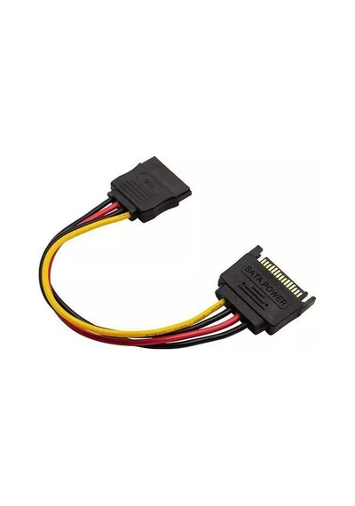 Sata Power Uzatma Kablosu Dişi Erkek Sata Power Kablo Erkek Dişi Sata Uzatma Kablosu 20 Cm