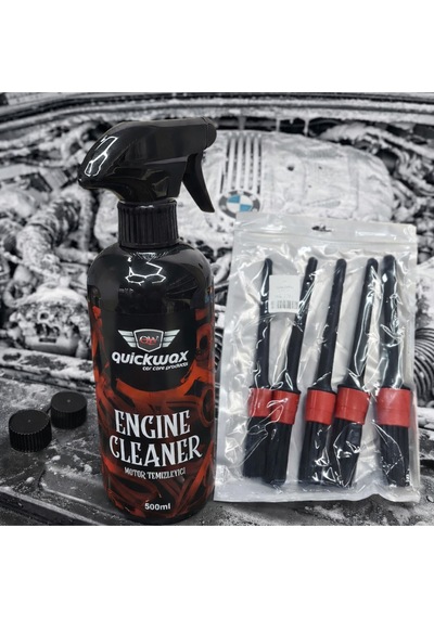 Motor Temizleyici Engine Cleaner 500ml + 5li Detay Fırçası
