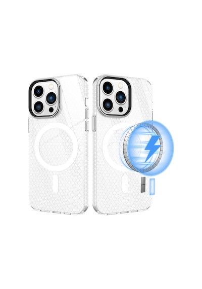 Apple iPhone  Uyumlu  14 Pro Kılıf Beta Magneticsafe Silikon - Şeffaf