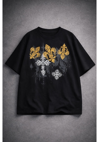 Yolo Street Oversize Siyah Tişört Gold Barok Desenli %100 Pamuk Premium Streetwear Unisex 22siyah Yolo Street Oversize Siyah Tişört Gold Barok Desenli %100 Pamuk Premium Streetwear Unisex 22siyah