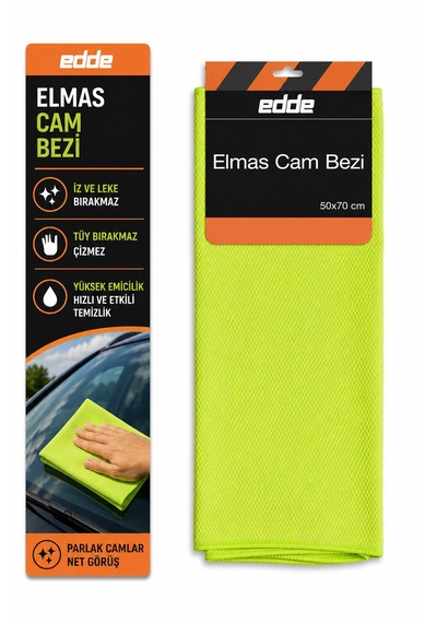 Edde Araba Araç Oto Elmas Cam Bezi 50 70 Cm Oto Detailing