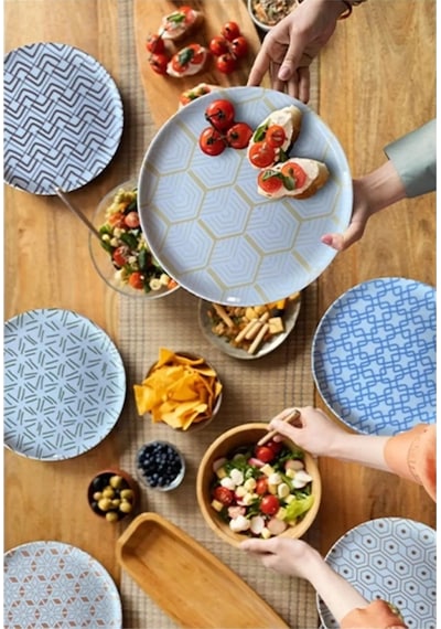 Porland Tamina 6 Kişilik Pasta Takımı 20cm Renkli