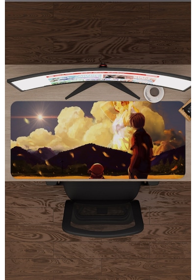 Clannad After Story Anime V1 - 90x40 Xxl Gaming Kauçuk Kaymaz Taban Mouse Pad Fare Altlığı