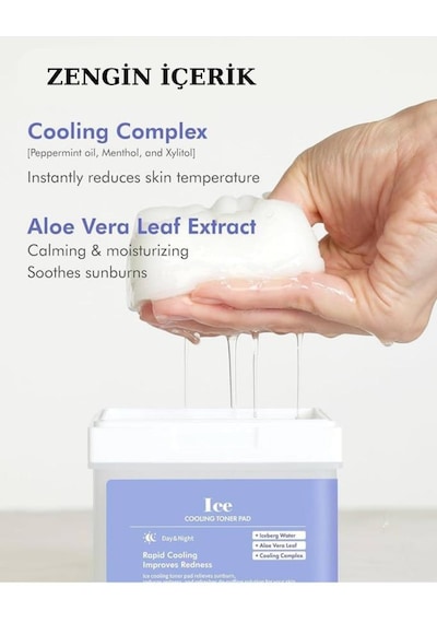 Dermal Ice Cooling Toner Pad 120 Adet