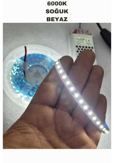 Dolap / Duvar 5 Metre Tak Çalıştır Mt/120 Led Şerit Led 6000k