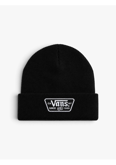 Vans Knu Patch Beanie Uniseks Siyah Bere - Vn000x6b
