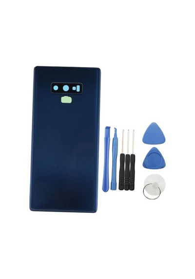 Samsung Galaxy Note 9 N960 Mavi Arka Kapak Cam Kasa Pil Konutu 4681 Mavi