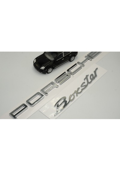 Porsche Boxster Bagaj 3m 3d Abs Yazı Logo Gri Amblem Seti