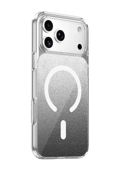 Onegif Apple İphone 17 Pro Sora Simli Magsafe Kapak - Siyah Şeffaf