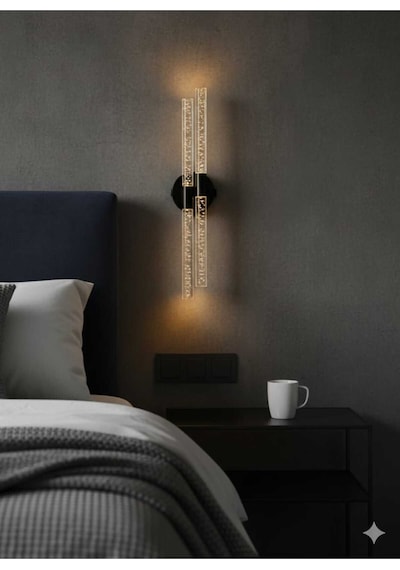 Bubblelight Dubble Şık Ve Zarif Modern Led Duvar Aplik Siyah Elektrikli Kumandalı Siyah