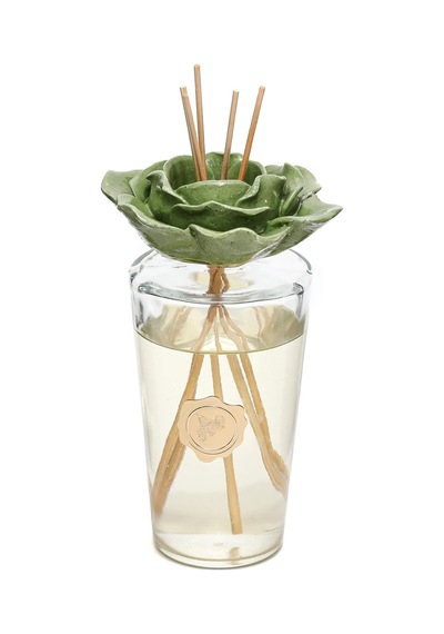 Parlak Sırlı Yeşil Seramik Gül Detaylı Çubuklu Oda Kokusu 400 Ml-white Jasmine Yasemin Parlak Sırlı Yeşil Seramik Gül Detaylı Çubuklu Oda Kokusu 400 Ml-white Jasmine Yasemin
